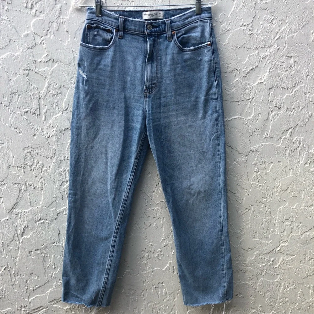 ABERCROMBIE & FITCH The Ankle Straight Ultra High Rise Jeans Size 28_2